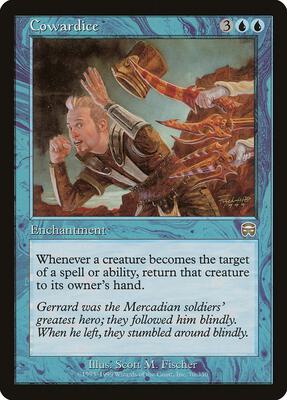 Cowardice card from Mercadian Masques