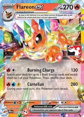 Flareon ex - 014/131 card from Prize Pack Series Cards
