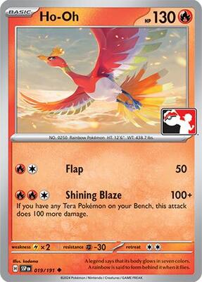 Ho-Oh - 019/191 card from Prize Pack Series Cards