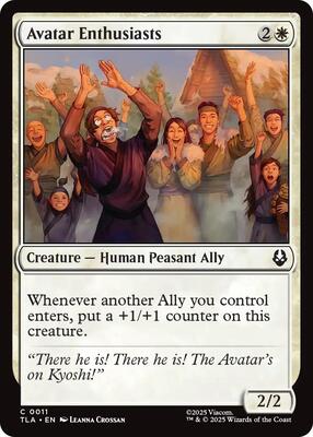 Avatar Enthusiasts card from Avatar: The Last Airbender