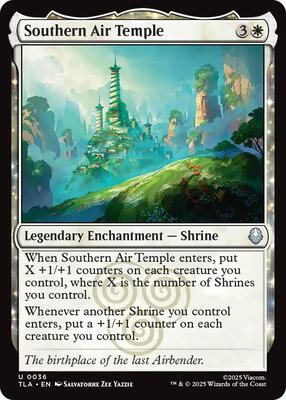 Southern Air Temple card from Avatar: The Last Airbender