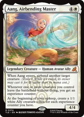 Aang, Airbending Master card from Avatar: The Last Airbender: Eternal-Legal
