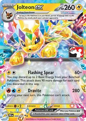 Jolteon ex - 030/131 card from Prize Pack Series Cards