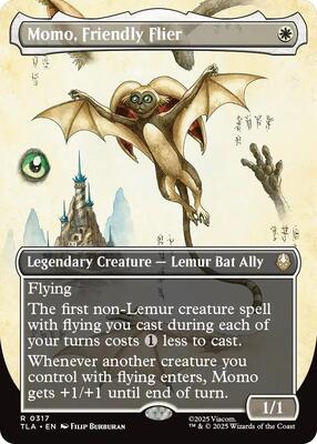 Momo, Friendly Flier (Borderless) card from Avatar: The Last Airbender
