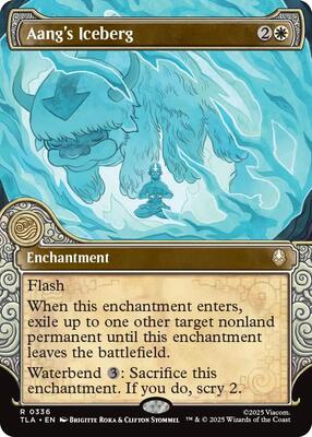 Aang's Iceberg (Showcase) card from Avatar: The Last Airbender