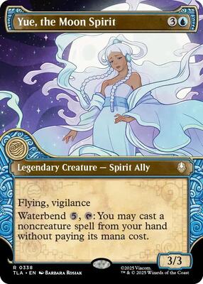 Yue, the Moon Spirit (Showcase) card from Avatar: The Last Airbender