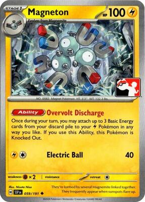 Magneton - 059/191 card from Prize Pack Series Cards