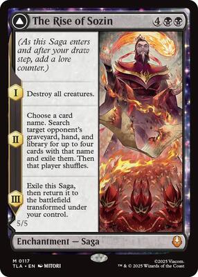 The Rise of Sozin card from Avatar: The Last Airbender