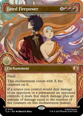 Fated Firepower (Showcase) card from Avatar: The Last Airbender