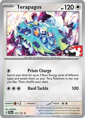 Terapagos - 161/191 card from Prize Pack Series Cards