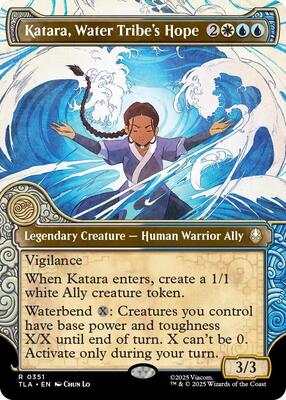 Katara, Water Tribe's Hope (Showcase) card from Avatar: The Last Airbender