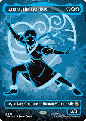 Katara, the Fearless (Borderless) (Neon Ink Foil) card from Avatar: The Last Airbender