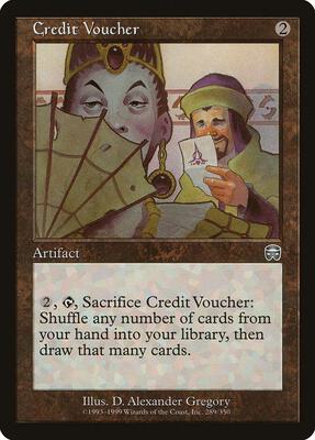 Credit Voucher card from Mercadian Masques