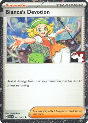 Bianca's Devotion - 142/162 (Cosmos Holo) card from Prize Pack Series Cards