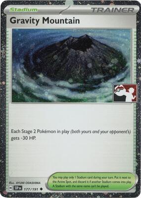 Gravity Mountain - 177/191 (Cosmos Holo) card from Prize Pack Series Cards