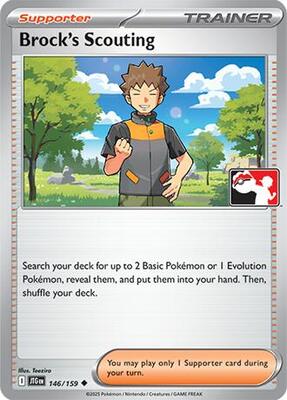 Brock's Scouting - 146/159 card from Prize Pack Series Cards