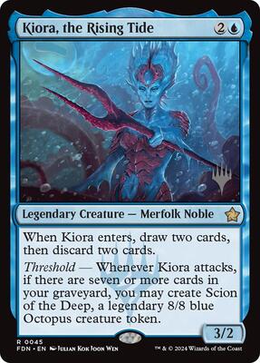 Kiora, the Rising Tide card from Promo Pack: Edge of Eternities