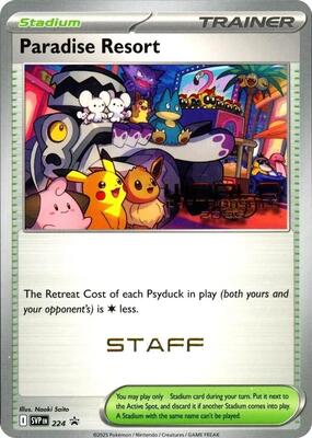 Paradise Resort - 224 (World Championships 2025) [Staff] card from SV: Scarlet & Violet Promo Cards