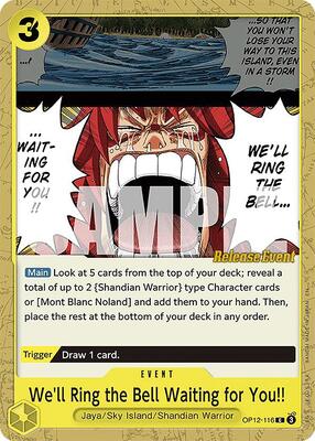 We'll Ring the Bell Waiting for You!! card from Legacy of the Master Release Event Cards