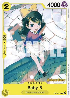 Baby 5 (111) card from Legacy of the Master Release Event Cards