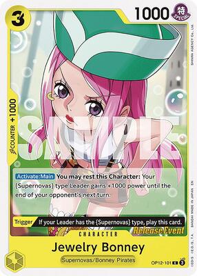 Jewelry Bonney (101) card from Legacy of the Master Release Event Cards