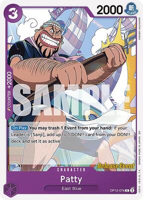 Patty card from Legacy of the Master Release Event Cards