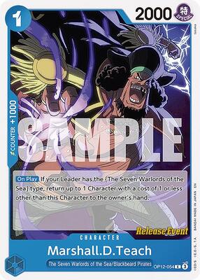 Marshall.D.Teach card from Legacy of the Master Release Event Cards