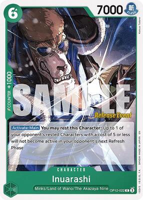 Inuarashi card from Legacy of the Master Release Event Cards