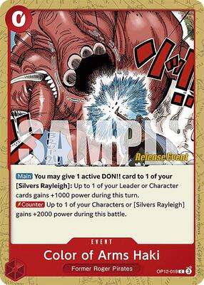 Color of Arms Haki card from Legacy of the Master Release Event Cards