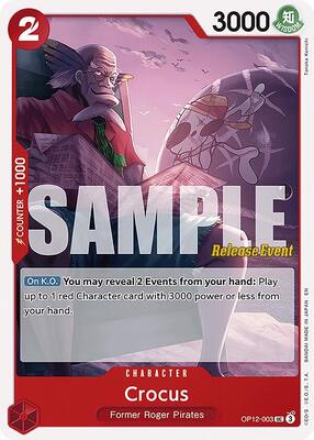 Crocus card from Legacy of the Master Release Event Cards