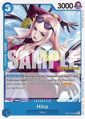 Hina card from Legacy of the Master Release Event Cards