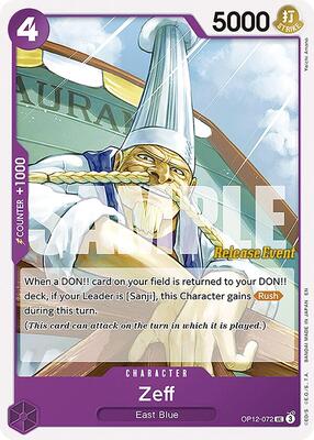 Zeff card from Legacy of the Master Release Event Cards