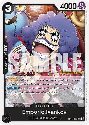 Emporio.Ivankov (084) card from Legacy of the Master Release Event Cards