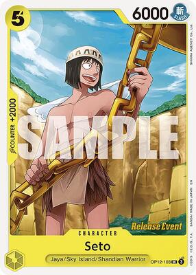 Seto card from Legacy of the Master Release Event Cards