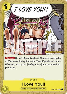 I Love You!! card from Legacy of the Master Release Event Cards