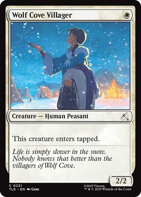Wolf Cove Villager (0221) card from Avatar: The Last Airbender: Eternal-Legal