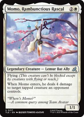 Momo, Rambunctious Rascal (0217) card from Avatar: The Last Airbender: Eternal-Legal