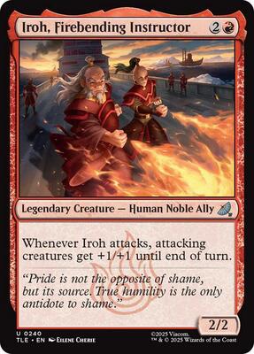 Iroh, Firebending Instructor (0240) card from Avatar: The Last Airbender: Eternal-Legal