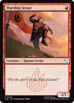 Warship Scout (0244) card from Avatar: The Last Airbender: Eternal-Legal