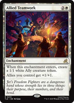 Allied Teamwork card from Avatar: The Last Airbender: Eternal-Legal