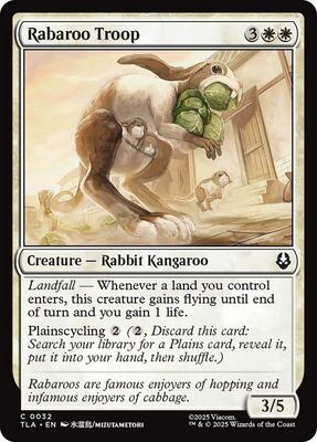 Rabaroo Troop card from Avatar: The Last Airbender