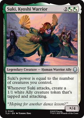 Suki, Kyoshi Warrior card from Avatar: The Last Airbender
