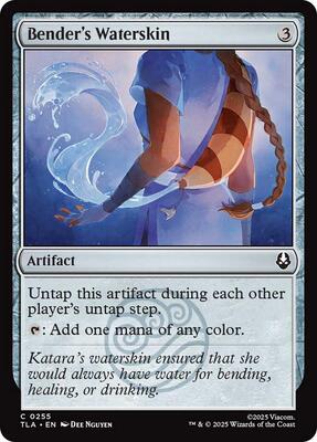 Bender's Waterskin card from Avatar: The Last Airbender