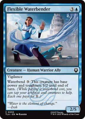 Flexible Waterbender card from Avatar: The Last Airbender