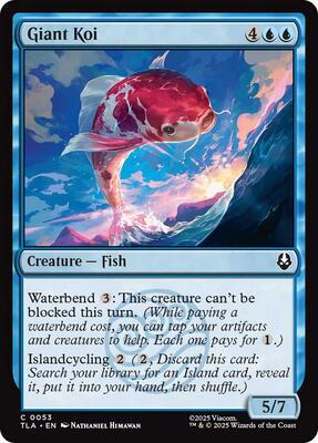 Giant Koi card from Avatar: The Last Airbender