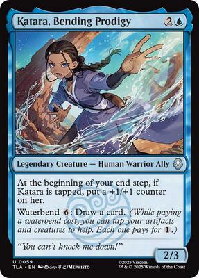 Katara, Bending Prodigy card from Avatar: The Last Airbender