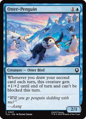 Otter-Penguin card from Avatar: The Last Airbender