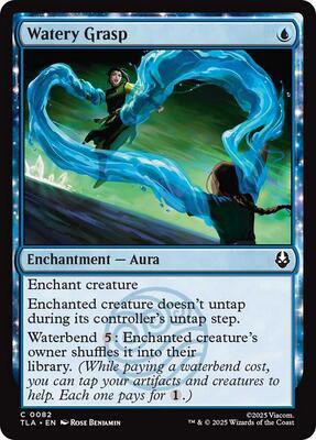 Watery Grasp card from Avatar: The Last Airbender