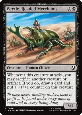 Beetle-Headed Merchants card from Avatar: The Last Airbender