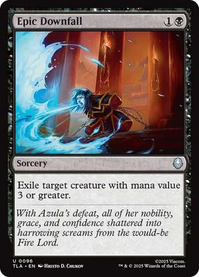 Epic Downfall card from Avatar: The Last Airbender